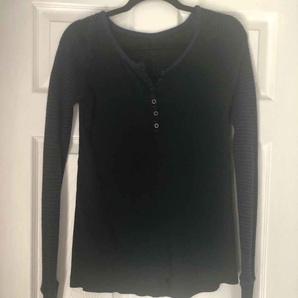 Black and blue sweater